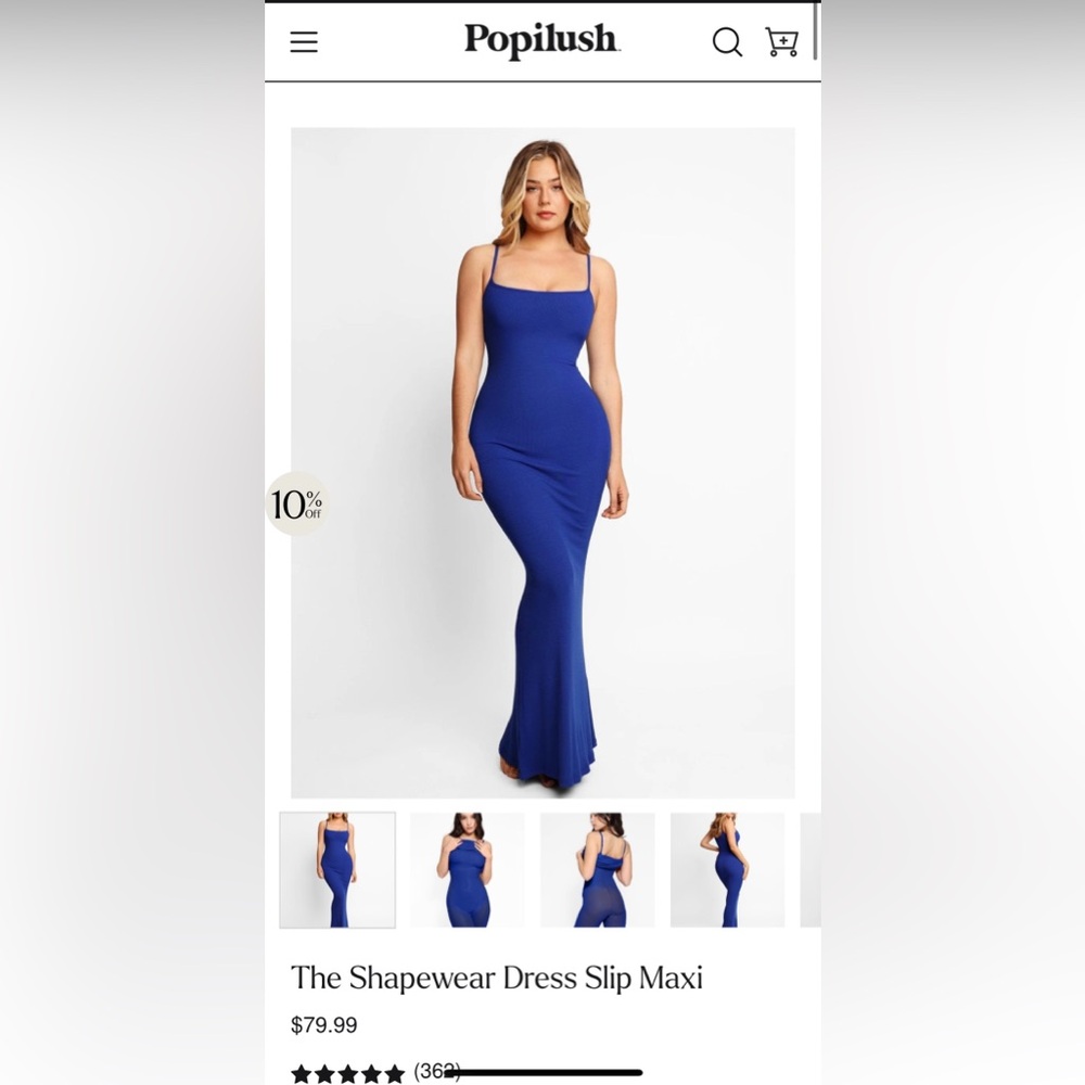 Popilush The Shapewear Dress Slip Maxi